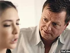 A petite stepdaughter Jane Wild has her nasty users fucked by a stepdad and a horny stepmom in a hardcore scene