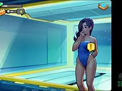 MILF's fantasy: An alien babe gets a plant as a prize and then gets it on with a middle-aged woman