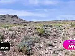 Mommy and stepmom take a big monster cock in outside screwing