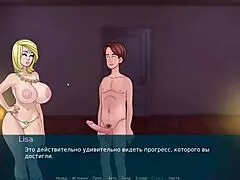 Hot plum haired mature babe sucks big cock Gets her big tits banged in cartoon porn video