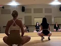 Twerking with a huge posterior and natural|eAlongside attractive, natural tits