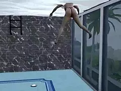 Naruto Hentai Wife Swap with Hinata and Sakura in the Pool