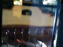 A spicy looking MILF with a hot behind offers some eye service as she left our hotel