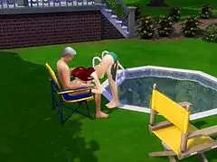 An older man with large dick approaches an attractive young lady who he is also the tenant and fucks her raw in the ass
