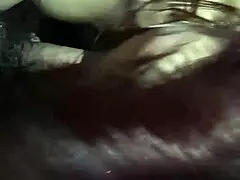 MILF sucks the dick of a young slut