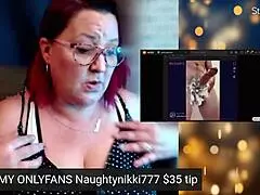 Big huge tits shake when rubbing on this huge cock