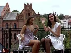 British mature in heels blowjob