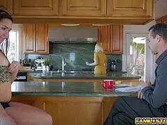 Hard cock deep throat with a teen who has natural breasts in High Definition video