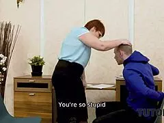 Studying has never been more fun, watch as the fat teacher is serviced in this crazy hot video