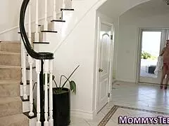 Skinny MILF with natural boobs and a pierce cock lips lets get nasty