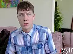 MILF wife seduces young man
