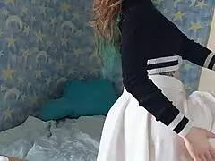 Filipina MILF undressing her man