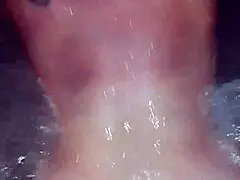 Big ass milf to her young lover in Hot Tub