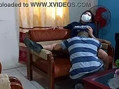 Married lady wants young guy to rub her body for her to make love with her husband