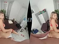 MILF Kayla Kayden posing and then Archer4x splooging on her and their sickeningly sweet clean up in their corner office