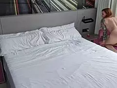 Sophia Locke’s striptease and masturbation in the point of view