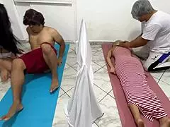 Japanese milf gets massaged hard