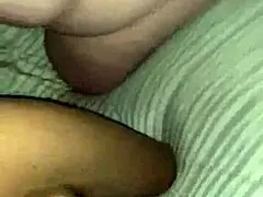 Big-boobed mom's wet blowjob video