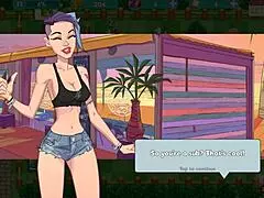 Cartoon game about masked brunetter mother and masked redhead mother