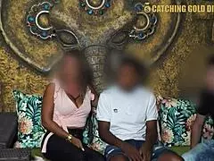 브라질 _: Mommy and stepdaughter fuck stepbrother in anal sex and good blowjobs
