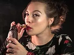 Mature Brunette Seduces Man To Use Toys for a Different Kind_of Blowjob