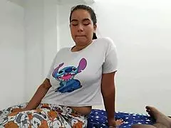 i love how this latina babe bends over and gives me delicious oral in my room!