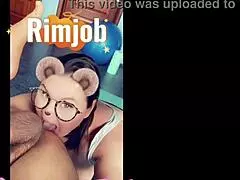 Milf cougar walks up and catches her stepson jacking off so she gags on his cock and then gives him a surprise blowbang