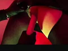 A hot threesome follows the mom/daughter format and the scene takes place in the kitchen