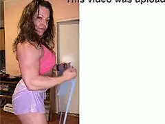 Chubby married slut wants her muscles to be rubbed and licked alongside exercise