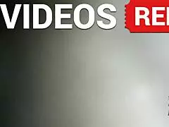 Naked bald beauty washes legs