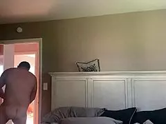 Married couple have sex with a man next door while the wife is away on business