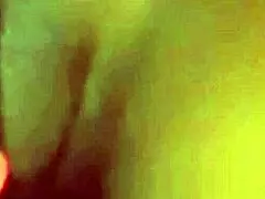 Adult woman with muscular body enjoys herself