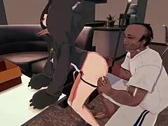 Older Japanese women in hentai getting f****** by black men