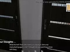 Hentai artist gets older blonde, Elizabeth, caught while fiddling with herself