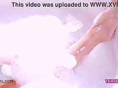 Young hot blonde with nude and sexy casting using point of view for a milf