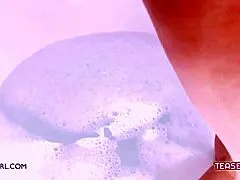 Young hot blonde with nude and sexy casting using point of view for a milf