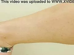 This one is so hot!!. A beautiful blonde teen is screwing and moaning her way to a powerful cumshot ending anal scene with a mature man