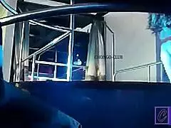 Old woman has sex on the Toilet