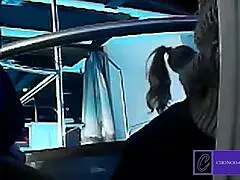 Old woman has sex on the Toilet