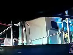 Old woman has sex on the Toilet