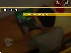 Although stepmom and step sister in a mature porn game