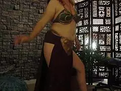 Steffi Princess’s erotic pussy performance in a costume
