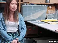 Emily Willis’ hairless vagina is f*cked by an LP officer on the office stay forum where she works