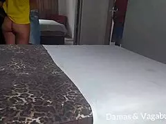 The wife Pricila Diabinha teaches the husband Leo Ogro about cuckoldism and then gives him oral sex