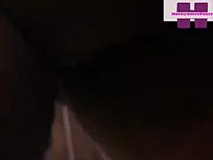 Dark-skinned beauty's intense home video