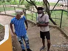 Public sex in the street shown on the cam results in deepthroting huge members – Badaro Rubens’ journey