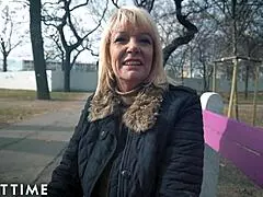 Lucky guy scores with mature woman