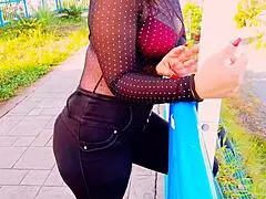 Horny mature Latina fucked by a stranger she met in the park