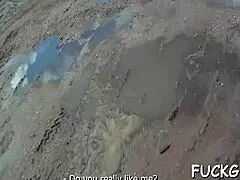 Milf gets pampered on camera