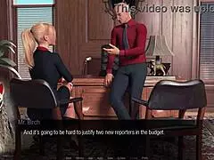 Jessica Oneil’s aggressive mock office work in the show in episode 4